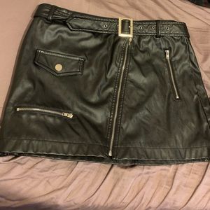 Nasty Gal Faux leather skirt